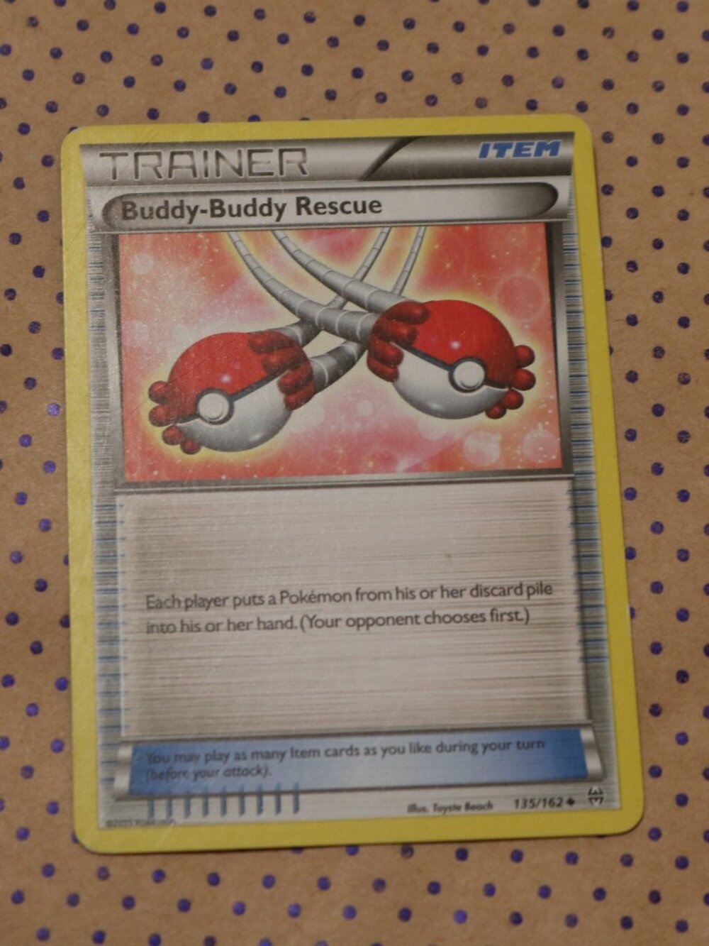 Buddy-Buddy Rescue 135/162 Pokemon Card (2015)